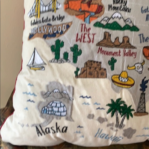 United States of America embroidered Pillow (NWT) - Picture 5 of 16